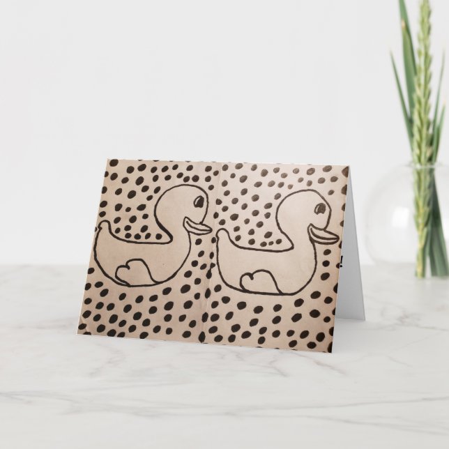 Little Corey's Laboratory Sharpie Zeichnend Geburt Karte (Vorderseite)