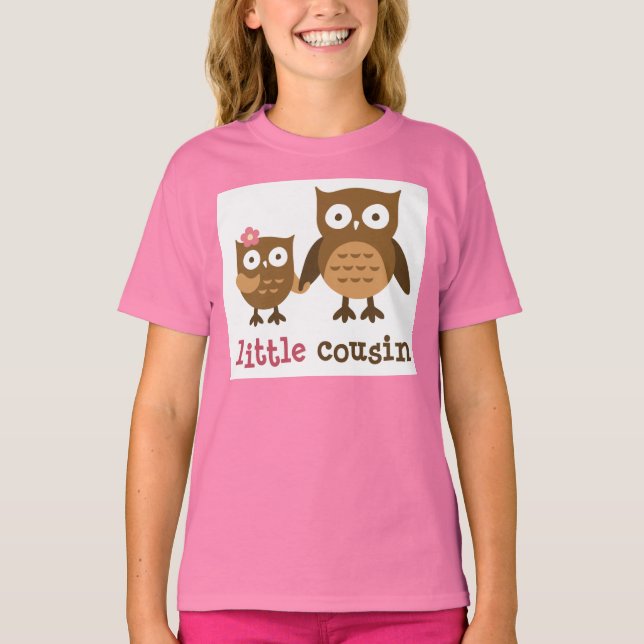 Little Cousin - T-shirts Mod Owl pour filles (Devant)