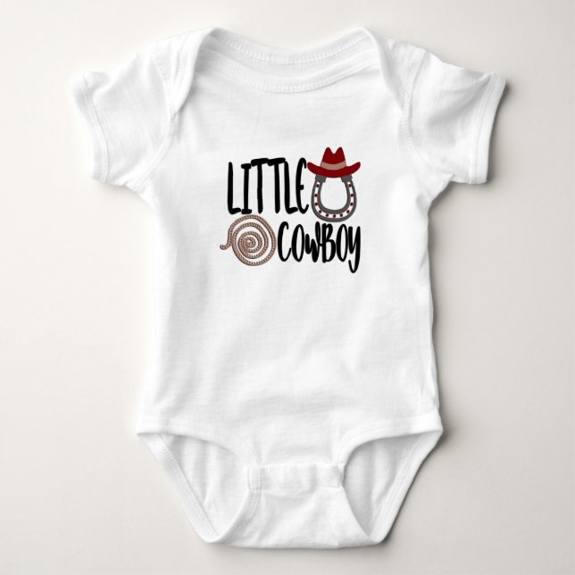 Little Cowboy Baby Bodysuit Baby Strampler (Vorderseite)