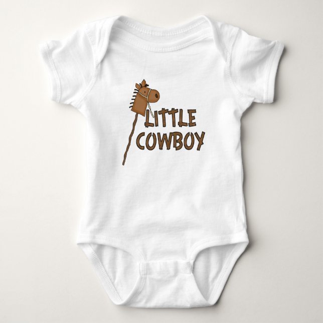 Little Cowboy Baby Boy Baby Strampler (Vorderseite)