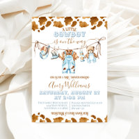 Little Cowboy Clothesline WildWest Boy Baby Shower