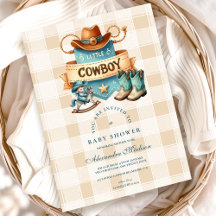Little Cowboy Modern Western Rodeo Kinderdusche