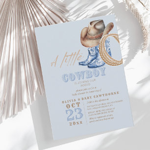Little Cowboy Rodeo Baby Boy Dusche Einladung