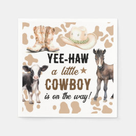 Little Cowboy Rodeo Baby Dusche Serviette
