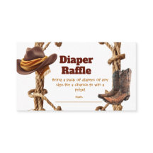 Little Cowboy Western Baby Shower Windelraffel