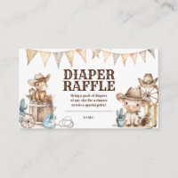 Little Cowboy Wild West Baby Duschdusche Windelwin