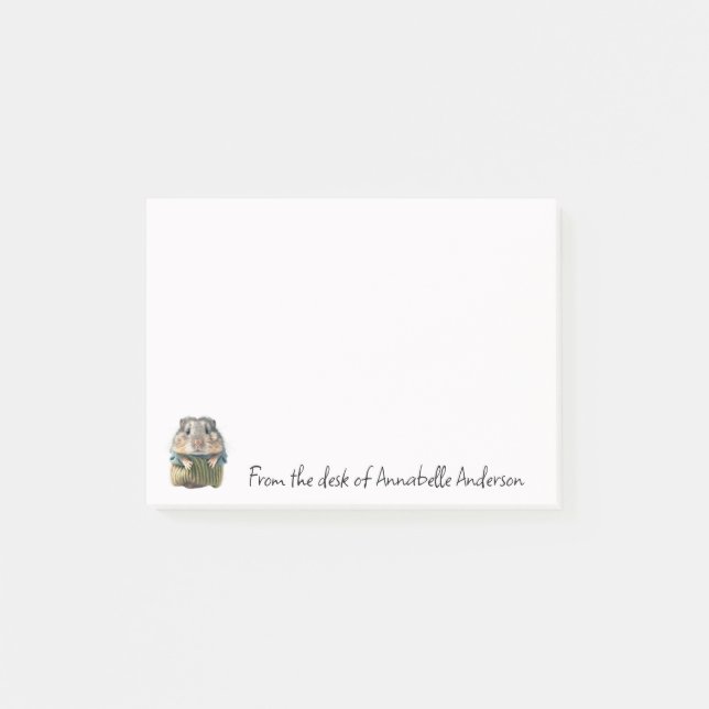 Little Critters Hamster personalize Notes Post-it Klebezettel (Vorderseite)
