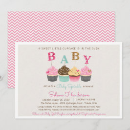 Little Cupcake Baby Sprinkle Shower Einladung