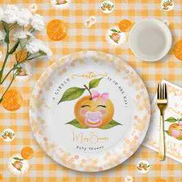 Little Cutie Baby Shower Party Plates Pappteller