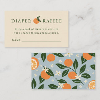 Little Cutie Baby Shower Windel-Raffle-Karte Begleitkarte