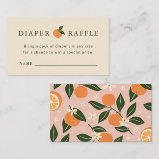 Little Cutie Baby Shower Windel-Raffle-Karte Begleitkarte