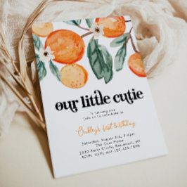 Little Cutie Clementine Invitation d'anniversaire