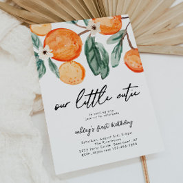 Little Cutie Clementine Invitation d'anniversaire