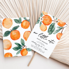 Little Cutie Clementine Invitation d'anniversaire