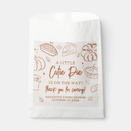 Little Cutie Pie Fall Baby Shower Geschenktütchen