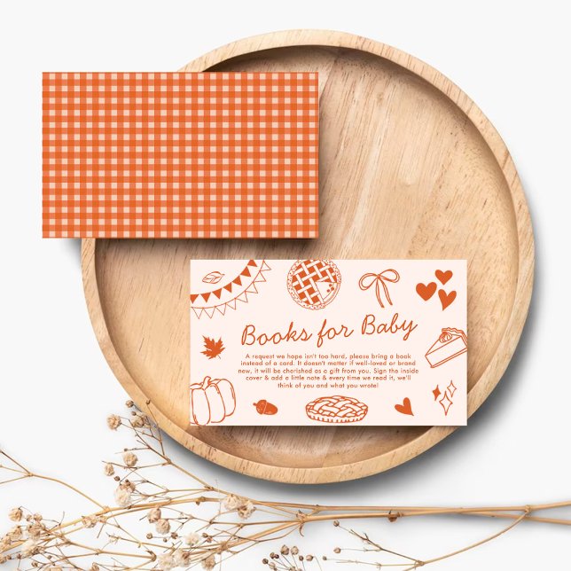 Little Cutie Pie On The Way! Fall Baby Shower Book Begleitkarte (Von Creator hochgeladen)