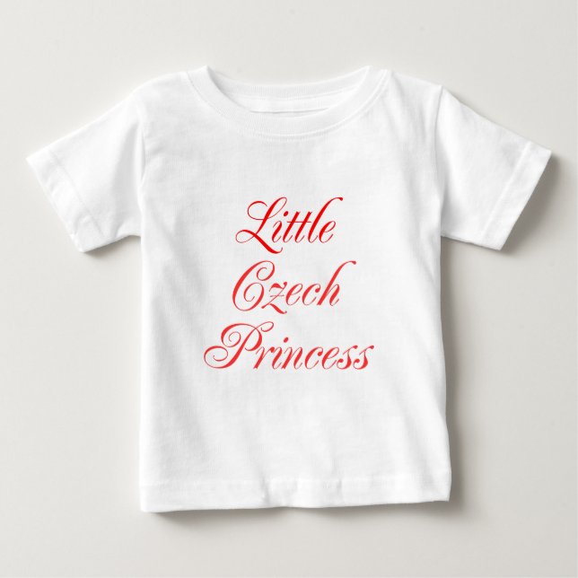 Little Czech Princess Baby T-shirt (Vorderseite)