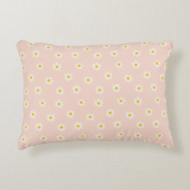 Little Daisies - soft apricot Dekokissen (Vorderseite)