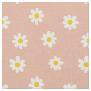 Little Daisies / staubige Aprikose Stoff