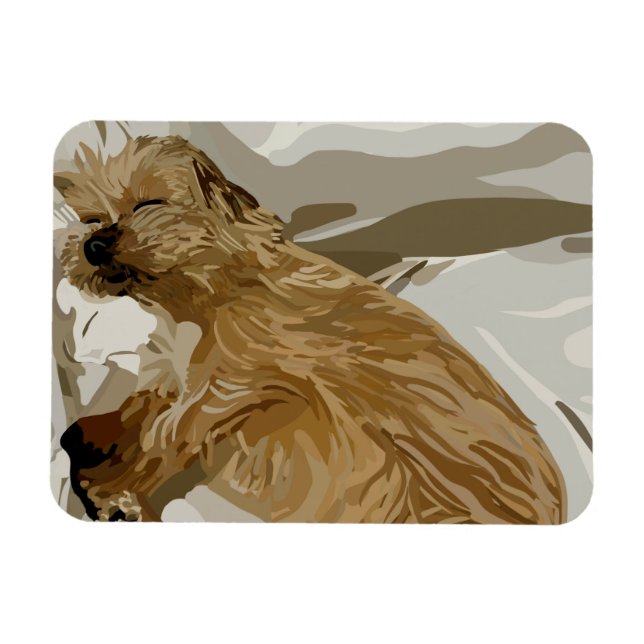 Little Daisy Hund Magnet (Horizontal)