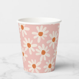 Little Daisy Theme Girl Birthday Pappbecher