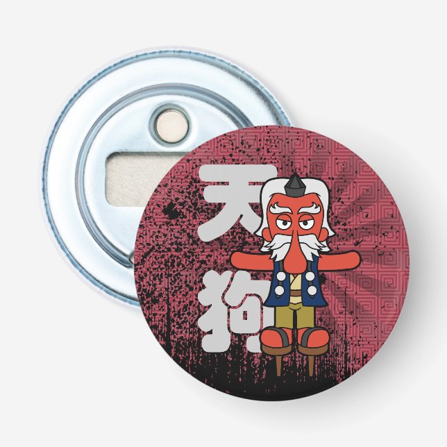 Little Daitengu Yokai Grunge Flaschenöffner (Vorderseite)