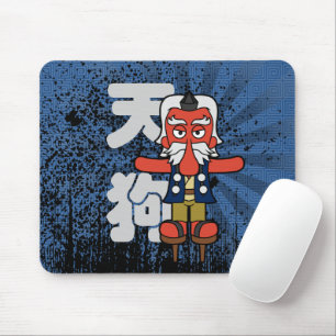 Little Daitengu Yokai Grunge Mousepad