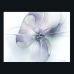 Little Dancer Delicate Flower Poster<br><div class="desc">Delicate flower with translucent petals in shades of pale blue and violet.</div>