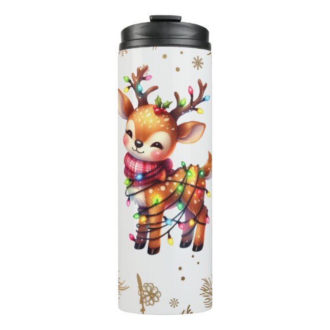 Little Deer - Holiday Lights Thermosbecher (Vorderseite)