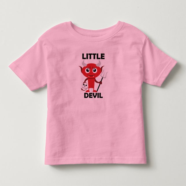 Little Devil - Kleinkind Fine Jersey T - Shirt  (Vorderseite)