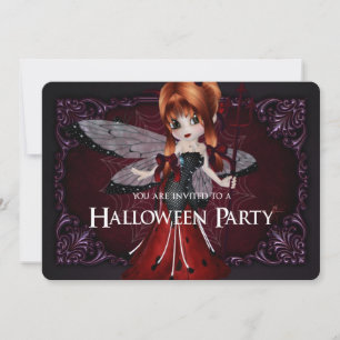 Little Devil Ladybug Imaginaire Invitation Hallowe