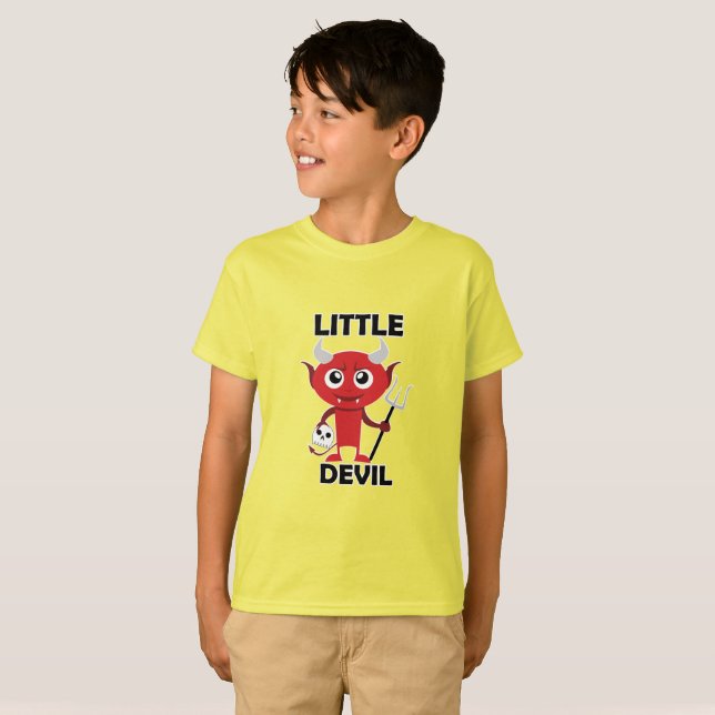 Little Devil - T-shirt de base pour enfants (Devant entier)