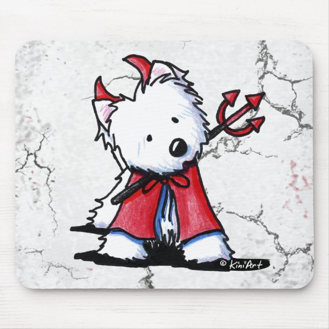 Little Devil Westie Mousepad (Vorne)