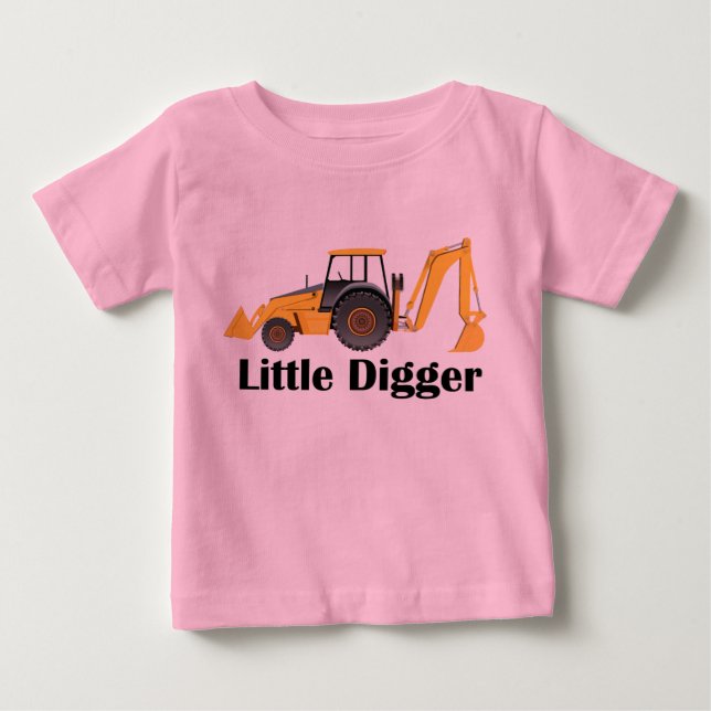 Little Digger - Baby Fine Jersey T-Shirt  (Devant)
