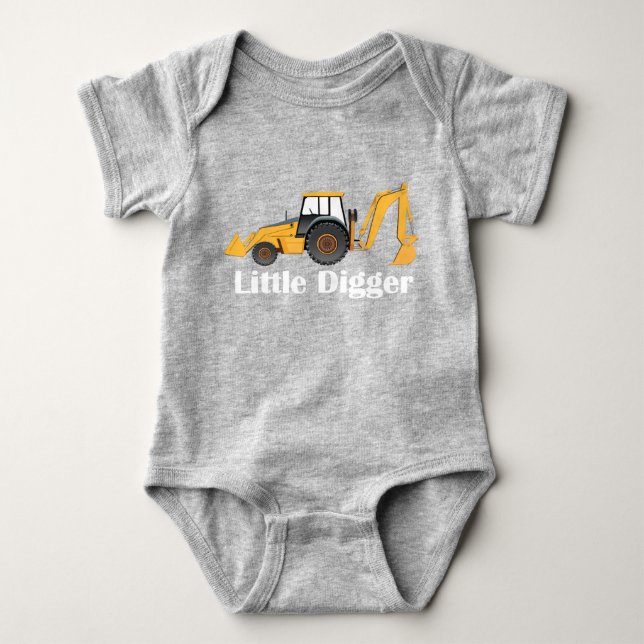 Little Digger - Baby Jersey Bodysuit  Baby Strampler (Vorderseite)