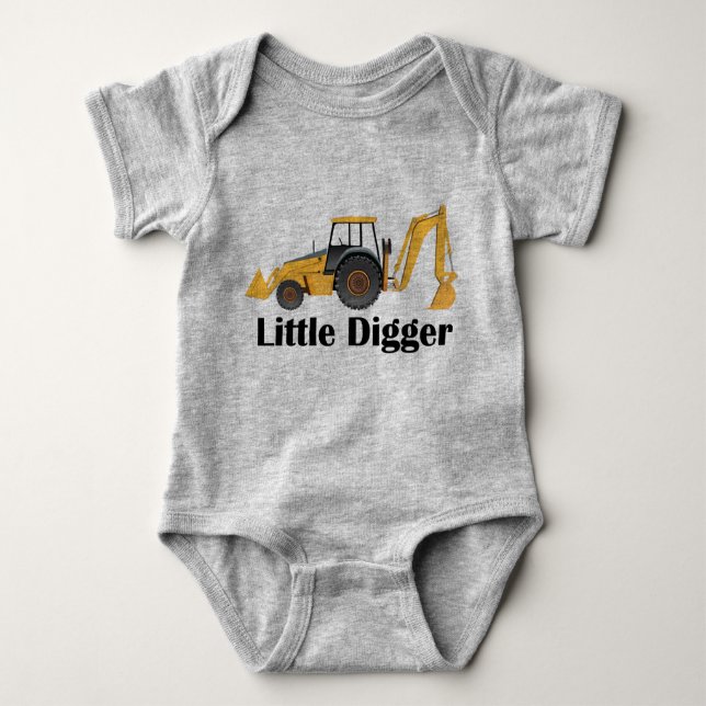 Little Digger - Baby Jersey Bodysuit Strampler (Vorderseite)