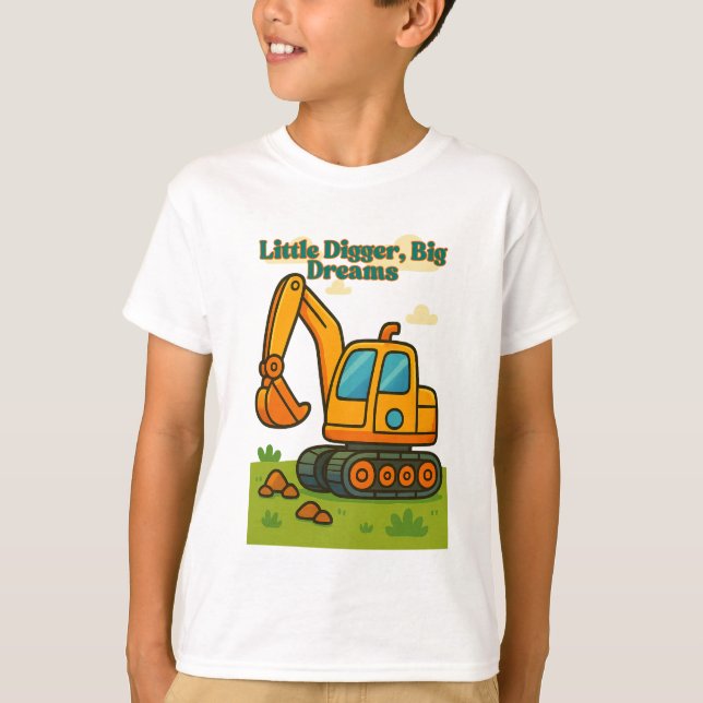 Little Digger T - Shirt für Kinder - Niedlicher Ca (Vorderseite)