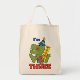 Little Dino 3. Geburtstag Tshirts und Geschenke Tragetasche