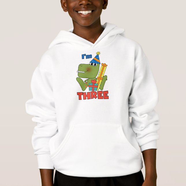 Little Dino 3ème Anniversaire Tshirts et cadeaux (Devant)