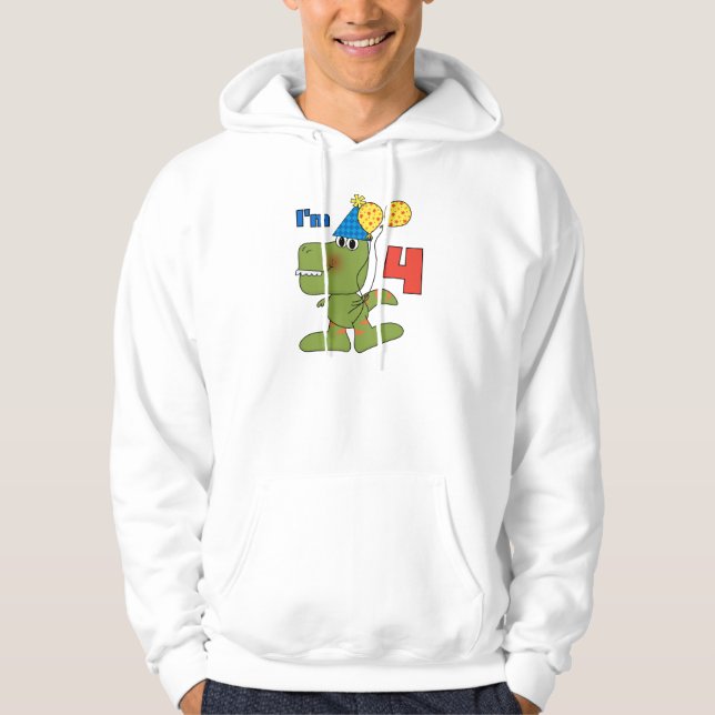 Little Dino 4th Birthday Tshirts et cadeaux (Devant)