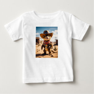 "Little Dino Cowboy" im wilden Westen Baby T-shirt