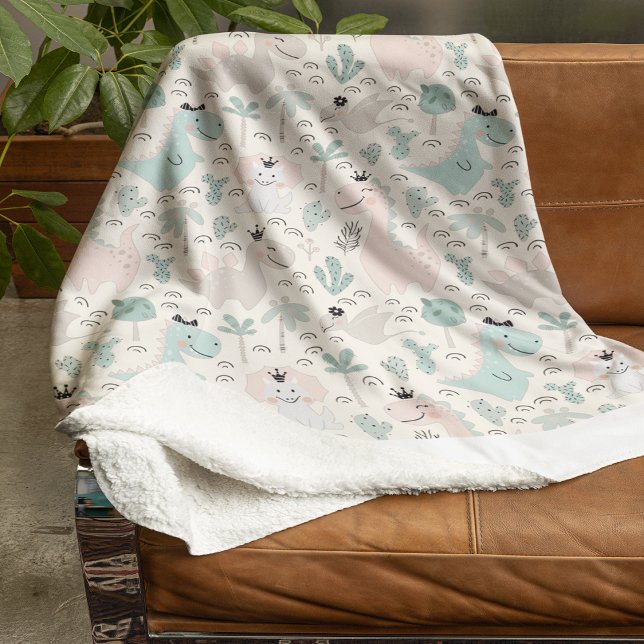 Little Dino Delight Fleecedecke (Little Dino Delight Fleece Blanket)