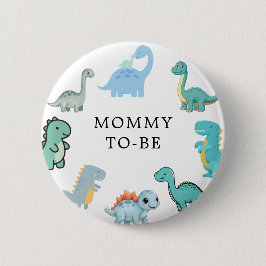 Little Dinosaur Cute Baby Shower Button