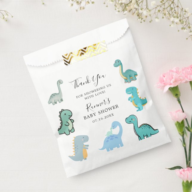 Little Dinosaur Cute Baby Shower Geschenktütchen (Versiegelt)