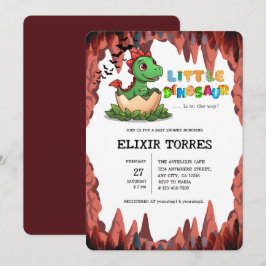 Little Dinosaur Is on the Way Einladung