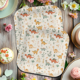 Little Dinosaurier Beige neutrale Tones Pappteller