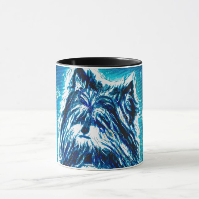 Little Doggy in blau Tasse (Zentrum)