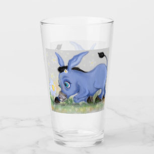 Little Donkey und Daisy Glass Glas