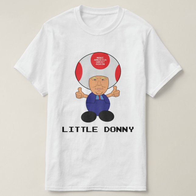 'Little Donny' Donald Trump Caricature T-shirt (Design devant)