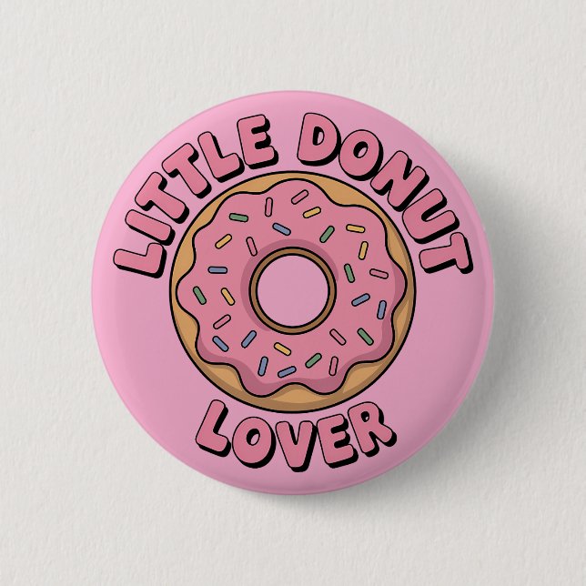 Little Donut Lover | Kinder Button (Vorderseite)